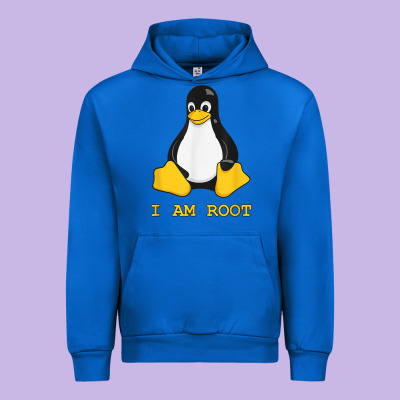 Linux Mascot Tux The Penguin I Am Root Tshirt Men Women Kids Urban Hoodie Designed By Pixelflow