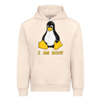 Sandshell Linux Mascot Tux the Penguin I Am Root TShirt Men Women Kids Urban Hoodie - PixelFlow