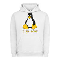 Pigment Lunar Rock Linux Mascot Tux the Penguin I Am Root TShirt Men Women Kids Urban Hoodie - PixelFlow