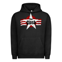 Pigment Black Old Rock 1976 Clash Urban Hoodie - PixelFlow