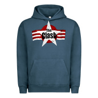 Pigment Midnight Navy Old Rock 1976 Clash Urban Hoodie - PixelFlow