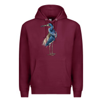 Burgundy Louisiana Heron Premium Hoodie - LillyAllenDesigns