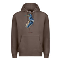 Coffee Louisiana Heron Premium Hoodie - LillyAllenDesigns