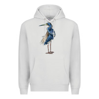 Dove Grey Louisiana Heron Premium Hoodie - LillyAllenDesigns