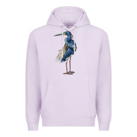Lilac Louisiana Heron Premium Hoodie - LillyAllenDesigns