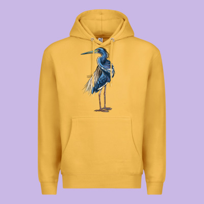 Louisiana Heron Premium Hoodie Designed By Lillyallendesigns