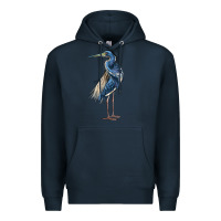 Navy Louisiana Heron Premium Hoodie - LillyAllenDesigns