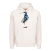 Pale Pink Louisiana Heron Premium Hoodie - LillyAllenDesigns