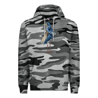 Slate Camo Louisiana Heron Premium Hoodie - LillyAllenDesigns