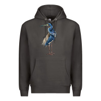 Smoke Louisiana Heron Premium Hoodie - LillyAllenDesigns