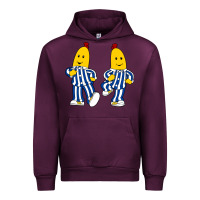 Mauve Wine bananas double Urban Hoodie - PixelFlow