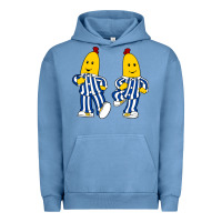 Pigment Pebble Blue bananas double Urban Hoodie - PixelFlow