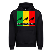 Black THREE LITTLE BIRDS Urban Hoodie - PixelFlow
