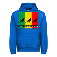 Cobalt THREE LITTLE BIRDS Urban Hoodie - PixelFlow