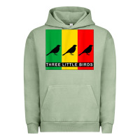 Pigment Oil Green THREE LITTLE BIRDS Urban Hoodie - PixelFlow