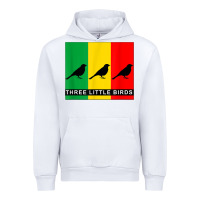 White THREE LITTLE BIRDS Urban Hoodie - PixelFlow