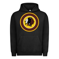 Pigment Black the indian red skins clasic Urban Hoodie - PixelFlow
