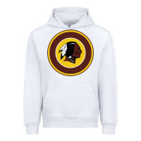 White the indian red skins clasic Urban Hoodie - PixelFlow