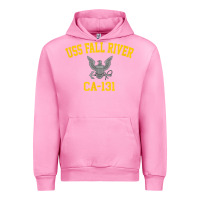 Fuchsia Pink uss fall river ca 131 Urban Hoodie - PixelFlow