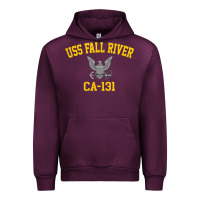 Mauve Wine uss fall river ca 131 Urban Hoodie - PixelFlow