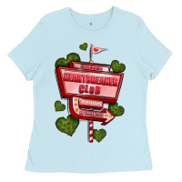Baby Blue heartbreaker club olivia Ladies Tee - OliviaCreatesArt