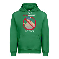 Emerald i am a mom against cat boys Urban Hoodie - PixelFlow