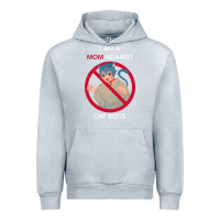 Heather Grey i am a mom against cat boys Urban Hoodie - PixelFlow