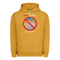 Pigment Peanut Butter i am a mom against cat boys Urban Hoodie - PixelFlow