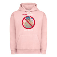 Pigment Salmon i am a mom against cat boys Urban Hoodie - PixelFlow