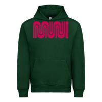 Forest Green sf muni bart    muni Urban Hoodie - PixelFlow