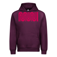 Mauve Wine sf muni bart    muni Urban Hoodie - PixelFlow