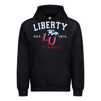 Black liberty university flames football lynchburg virginia sparky the eagle Urban Hoodie - PixelFlow