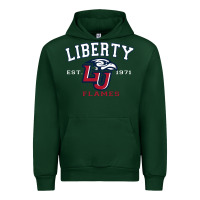 Forest Green liberty university flames football lynchburg virginia sparky the eagle Urban Hoodie - PixelFlow