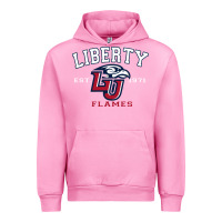 Fuchsia Pink liberty university flames football lynchburg virginia sparky the eagle Urban Hoodie - PixelFlow