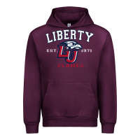 Mauve Wine liberty university flames football lynchburg virginia sparky the eagle Urban Hoodie - PixelFlow