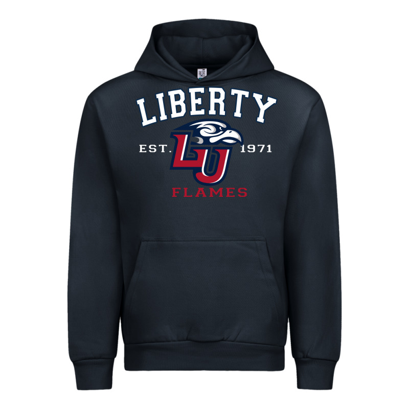 Liberty University Flames Football Lynchburg Virginia Sparky The Eagle Urban Hoodie by PixelFlow | Teevron