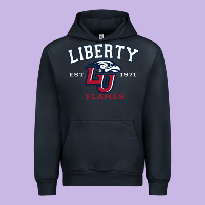 Liberty University Flames Football Lynchburg Virginia Sparky The Eagle Urban Hoodie Designed By Pixelflow