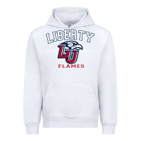 White liberty university flames football lynchburg virginia sparky the eagle Urban Hoodie - PixelFlow