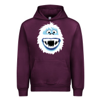 Mauve Wine bumble face Urban Hoodie - PixelFlow