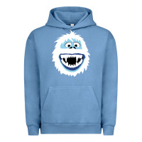 Pigment Pebble Blue bumble face Urban Hoodie - PixelFlow