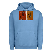 Pigment Pebble Blue It’s Always Sunny Painting Urban Hoodie - PixelFlow