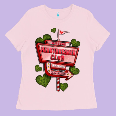 Heartbreaker Club Olivia Ladies Tee Designed By Oliviacreatesart