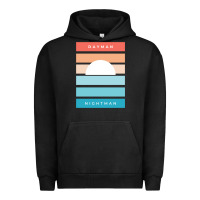 Pigment Black DAYMAN NIGHTMAN - It's Always Sunny Urban Hoodie - PixelFlow