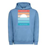 Pigment Pebble Blue DAYMAN NIGHTMAN - It's Always Sunny Urban Hoodie - PixelFlow
