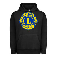 Pigment Black lions clubs international classic Urban Hoodie - PixelFlow