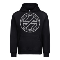 Black Crass   There Is No  Authority But Yourself Classic Urban Hoodie - PixelFlow