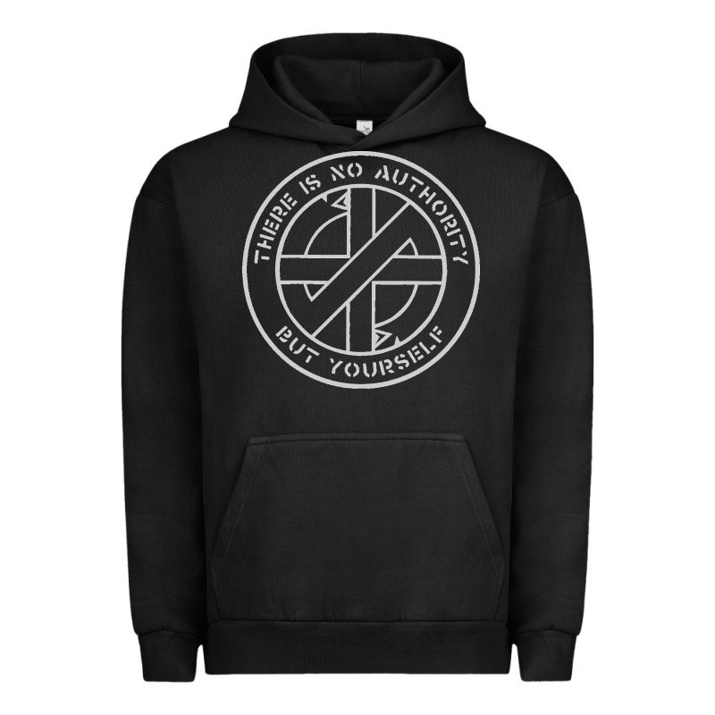Crass   There Is No  Authority But Yourself Classic Urban Hoodie by PixelFlow | Teevron