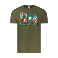 Vintage Olive Dental Life Dentist Coffee Cups Vintage Tee - FaDigitalArtStudio