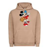 Pigment Burro micky-playing-baseball-cartoon-illustration-- Urban Hoodie - PixelFlow