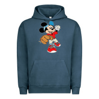 Pigment Midnight Navy micky-playing-baseball-cartoon-illustration-- Urban Hoodie - PixelFlow